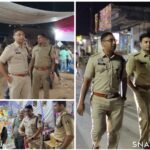 दीपावली त्यौहार के मद्देनज़र घरघोड़ा पुलिस का फ्लैग मार्च, एडिशनल एसपी ने पटाखा विक्रेताओं को दी हिदायत