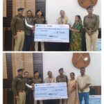 *आकस्मिक निधन हुए दो पुलिसकर्मियों के परिजनों को पुलिस सैलरी पैकेज से मिला 10–10 लाख रुपये का बीमा चेक*