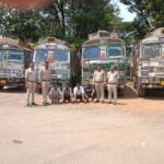 *“ऑपरेशन_प्रहार” के तहत रायगढ़ पुलिस की बड़ी कार्रवाई— 4 ट्रकों से 82 लाख से अधिक का अवैध कबाड़ जब्त*