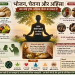 क्या कोई पूर्णतः अहिंसक भोजन कर सकता है? — शाकाहार, मांसाहार और चेतना पर एक आध्यात्मिक चिंतन